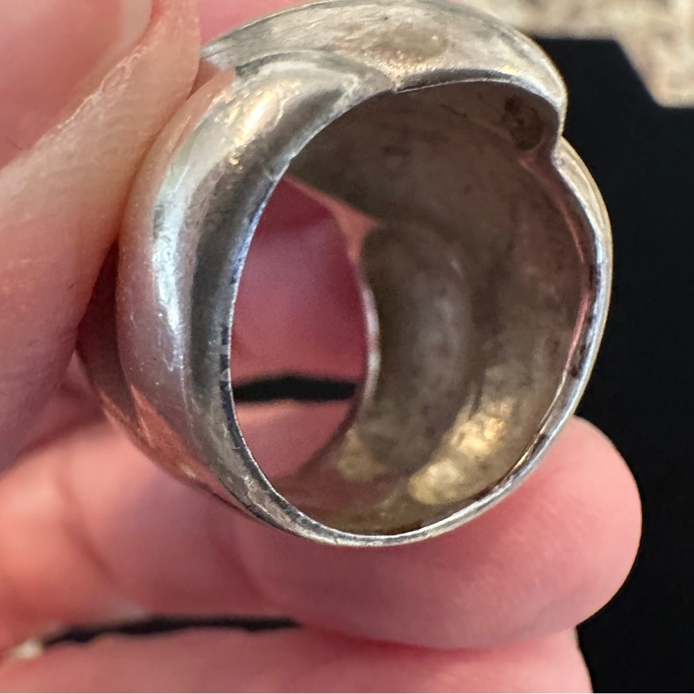 Bold Silver Statement Ring - image 7